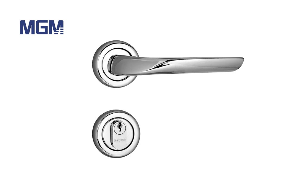 FECHADURA MGM MADRI EXTERNA ROSETA CR A/A