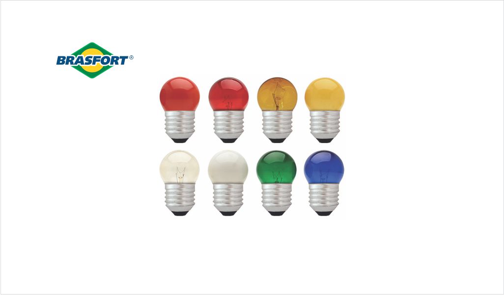 LAMPADA BRASFORT BOLINHA 15W E-27 SORT 220V