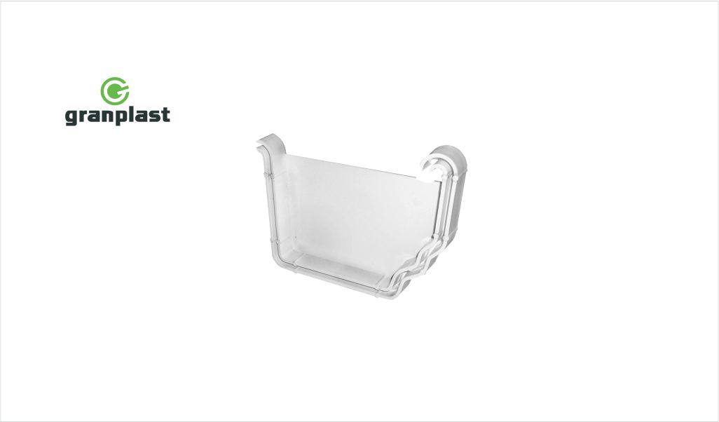 TAMPA GRANPLAST ESQUERDA PVC P/CALHA (DRENAGEM PLUVIAL)