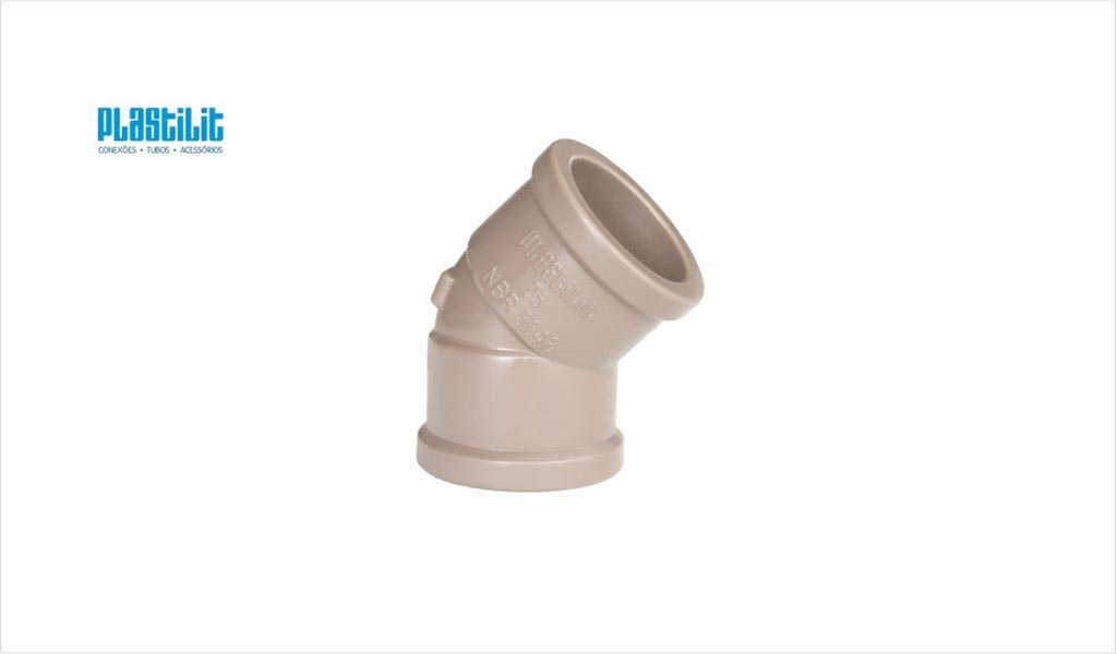 JOELHO PLASTILIT SOLD 45° 32MM
