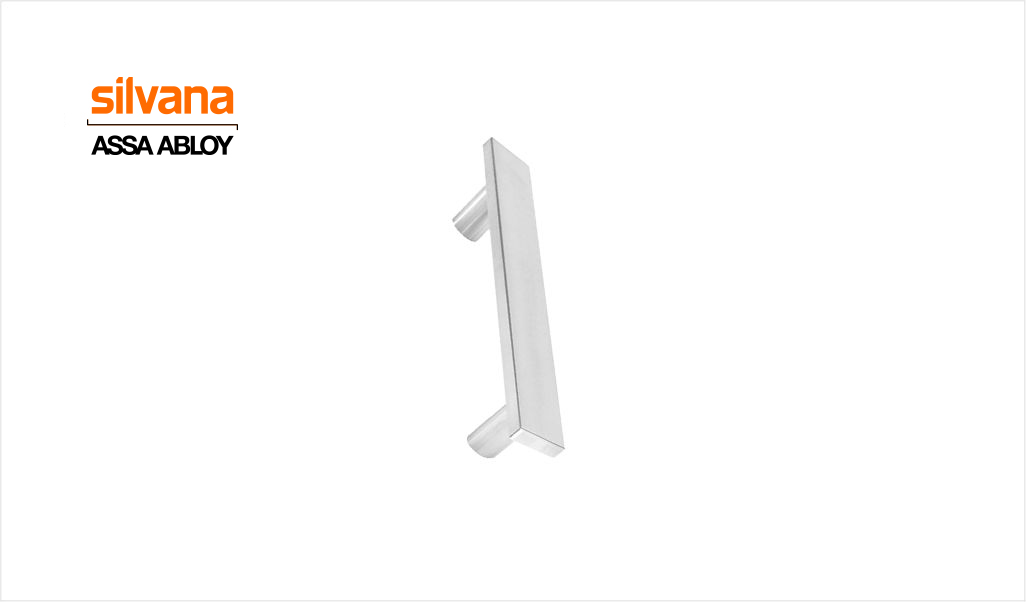 PUXADOR SILVANA RETO INOX ESCOVADO  200MM