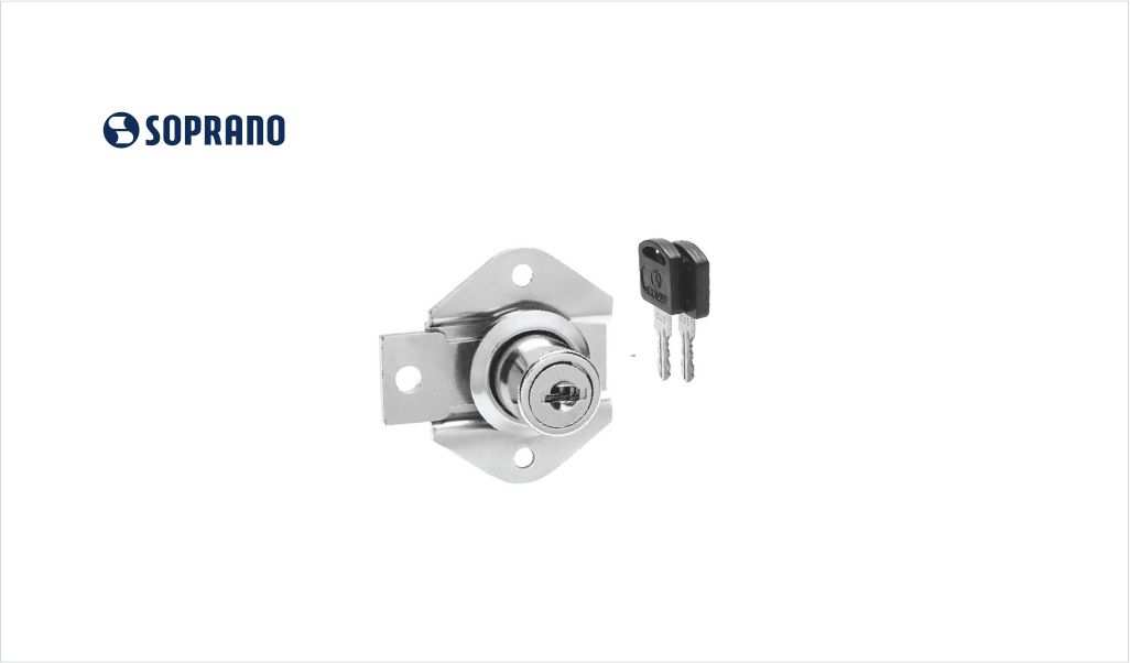 FECHADURA SOPRANO CILINDRO P/MOVEIS 31MM NIQ