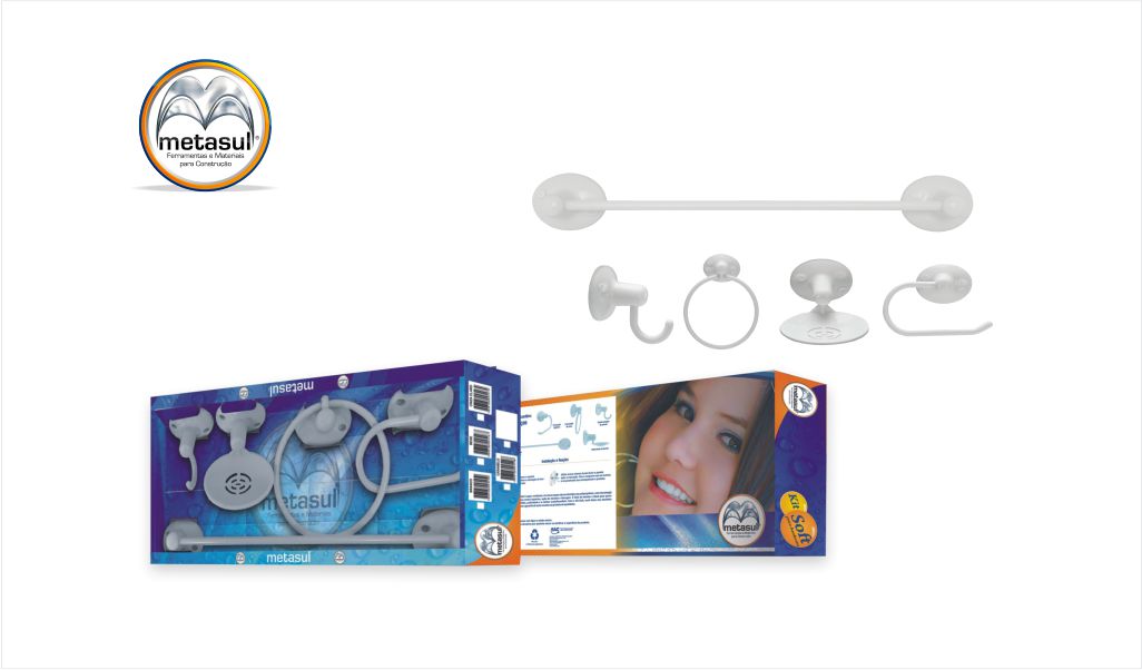 KIT P/WC METASUL ABS SOFT BR C/5PC