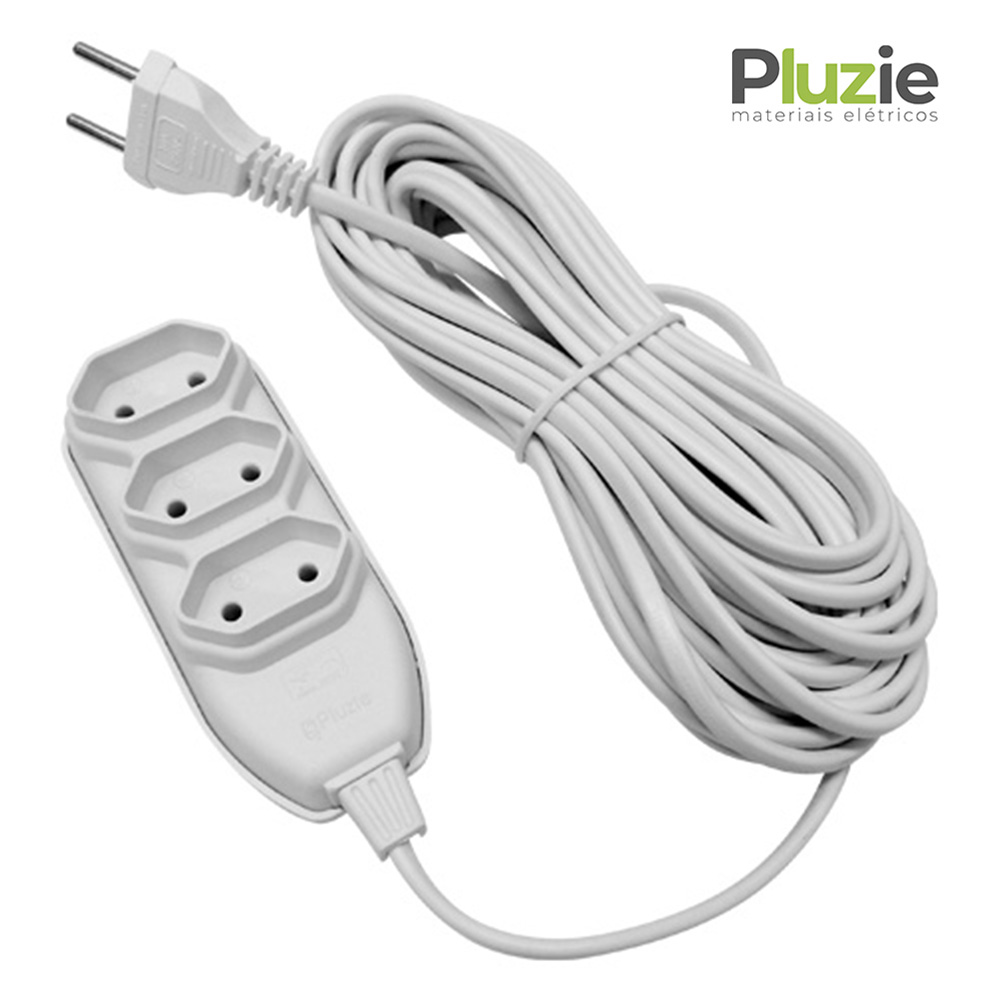 EXTENSAO PLUZIE TRIP CABO PP 2P 10M BR