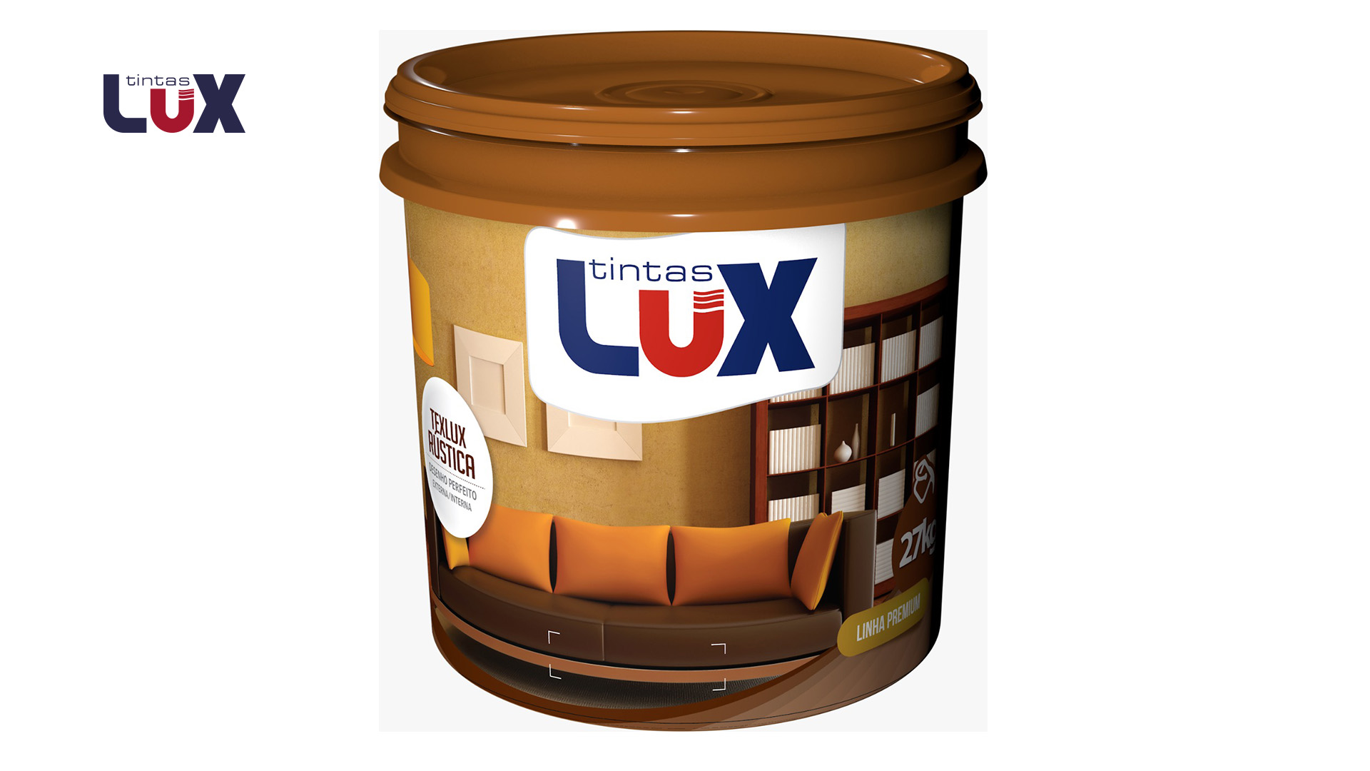 LUX TEXTURA RUSTICA EXTERNA BALDE 20KGS BRANCO NEVE