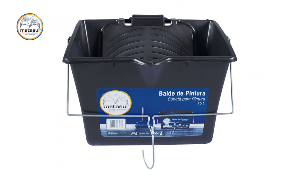BALDE METASUL P/PINT C/ALCA ACO 15L PR