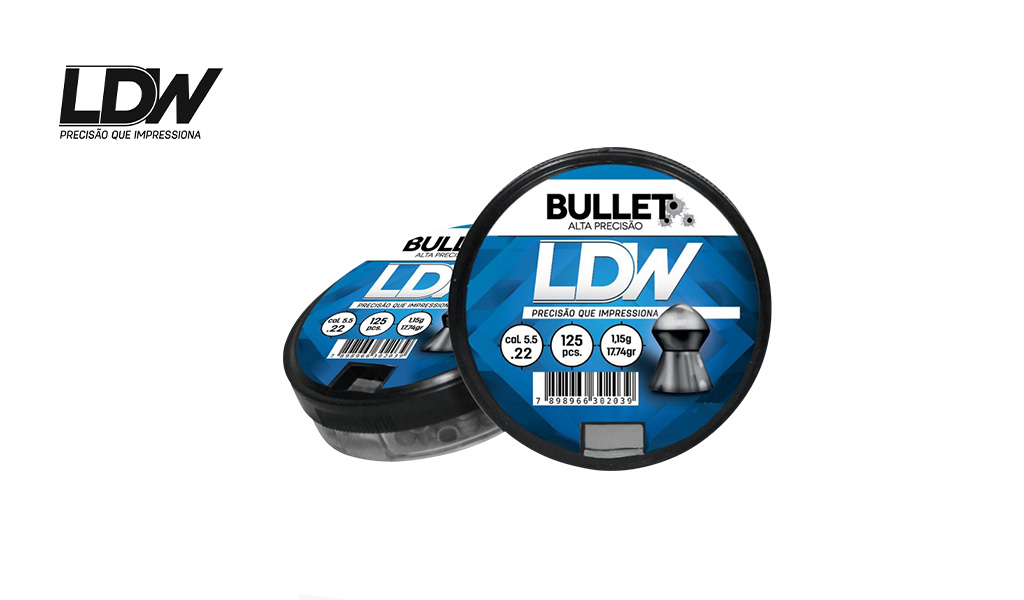 CHUMBO BULLET P/ESPING PRES 5,5MM C/125