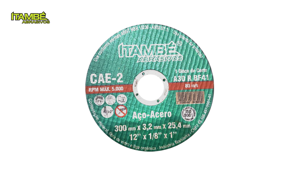 DISCO ITAMBE CORTE CAE-2 ACO 229X3,0X22MM  9”