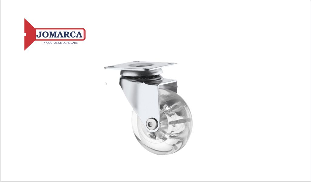 RODIZIO JOMARCA GEL SILIC S/TRAV 75MM ZIN