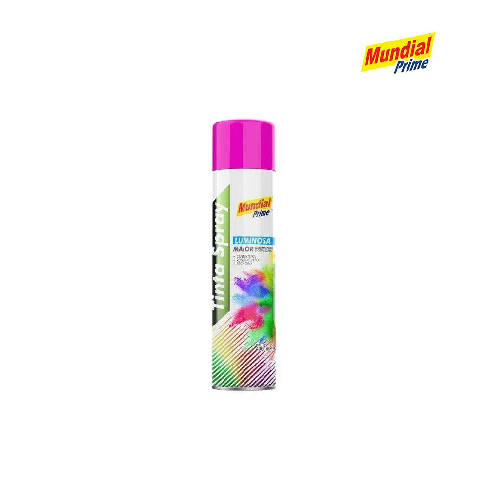 SPRAY MUNDIAL PRIME LUMINOS PINK 400ML