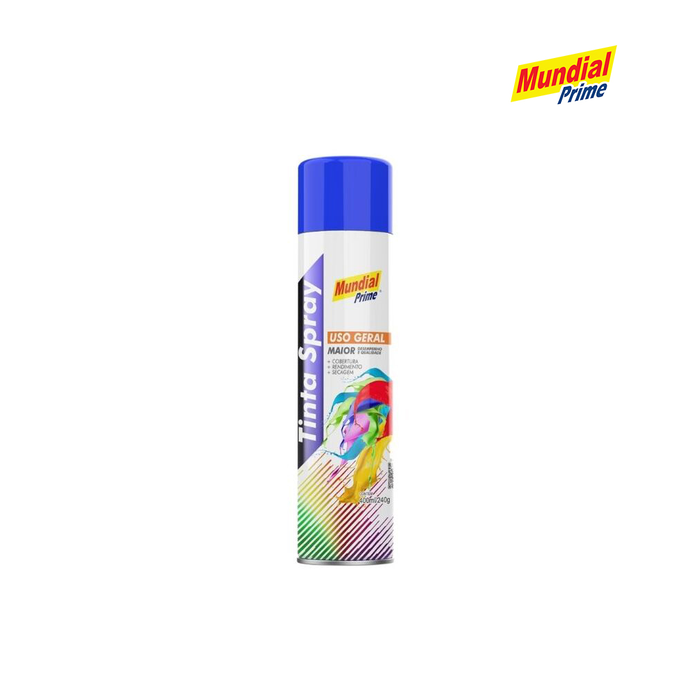 SPRAY MUNDIAL PRIME USO GERAL AZUL BANDEIRA 400ML