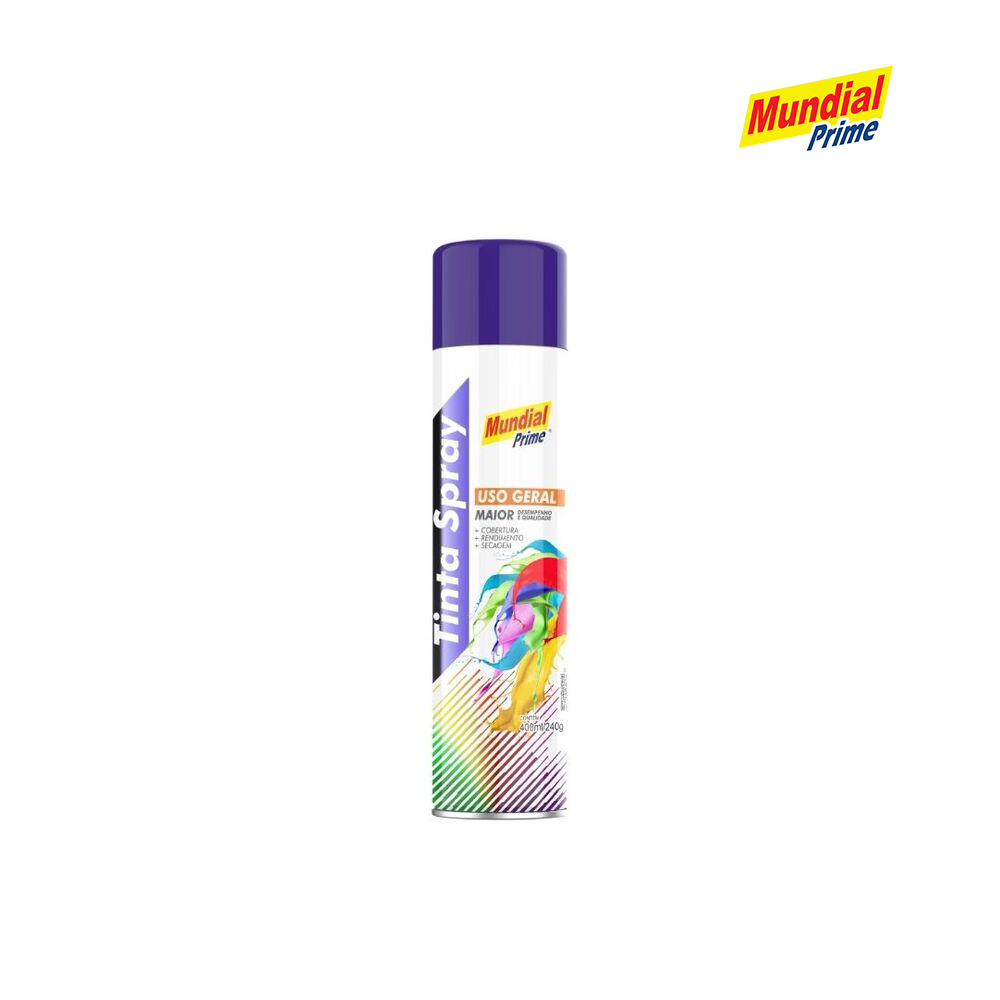 SPRAY MUNDIAL PRIME USO GERAL AZUL ESCURO 400ML