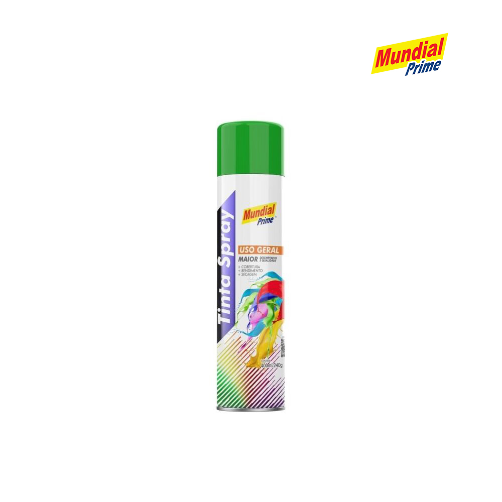 SPRAY MUNDIAL PRIME USO GERAL VERDE BANDEIRA 400ML
