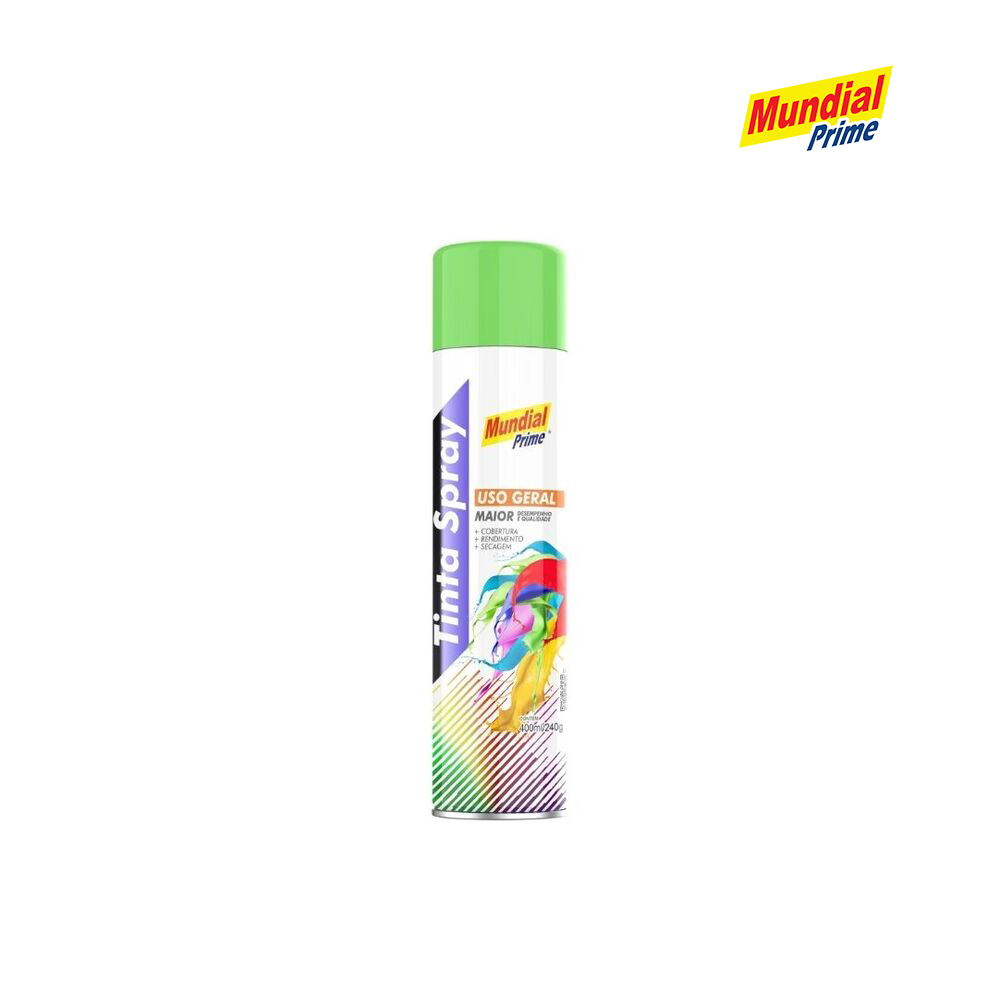 SPRAY MUNDIAL PRIME USO GERAL VERDE CLARO 400ML