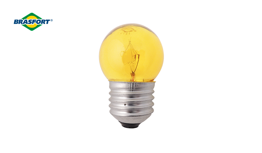 LAMPADA BRASFORT BOLINHA 15W E-27 AM 220V