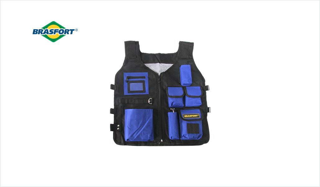 COLETE BRASFORT P/FERRAMENTAS C/10 BOLSOS