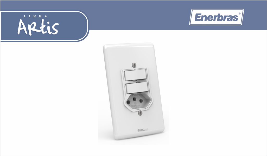 ENERBRAS ARTIS 2 INT PAR+TOM 2P+T 10A BR