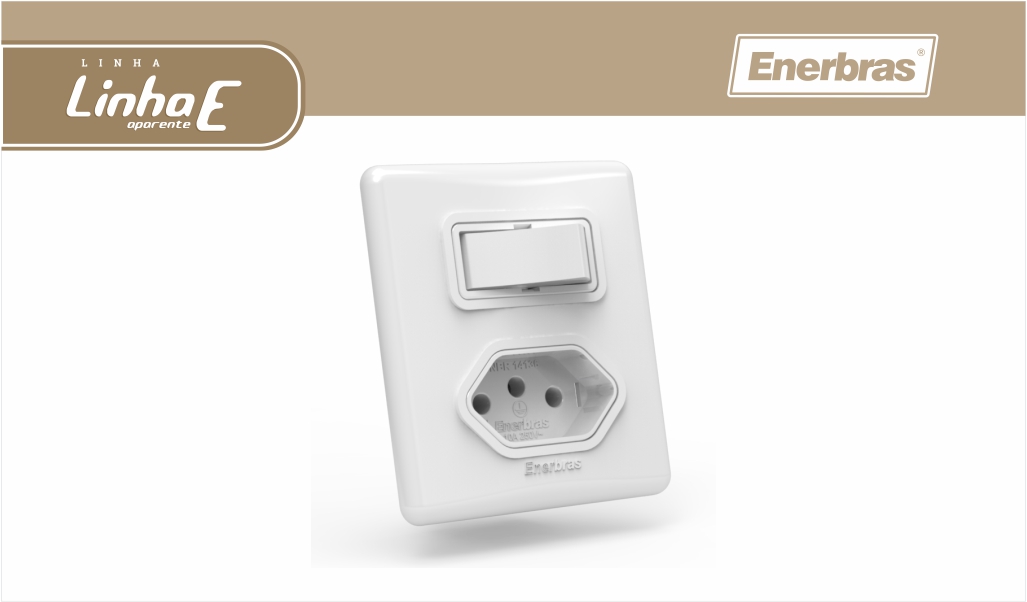 ENERBRAS APARENTE INT SIM+TOM 20A BR