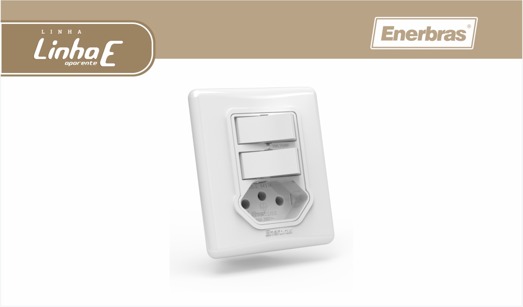 ENERBRAS APARENTE 2 INT SIMP+TOM 20A BR