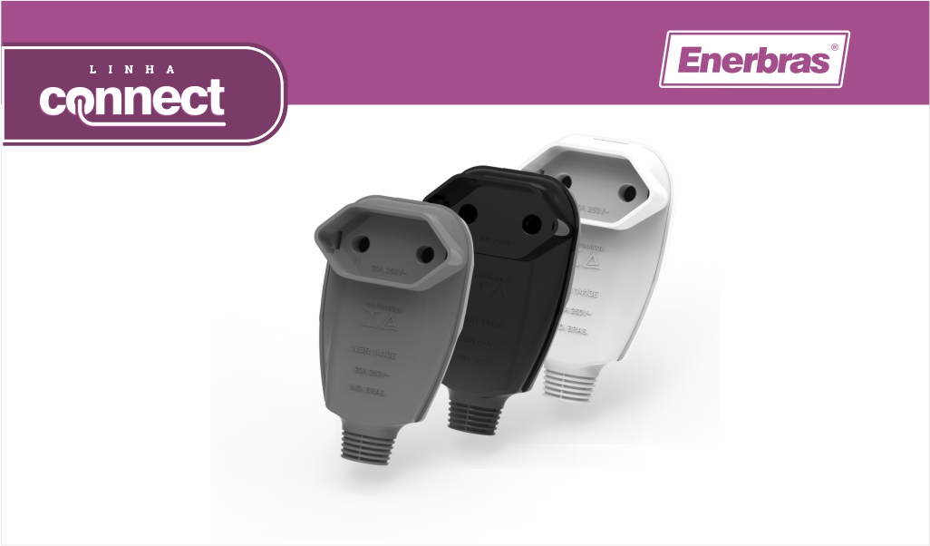 ENERBRAS TOM (FEMEA) 90° 2P 20A PR
