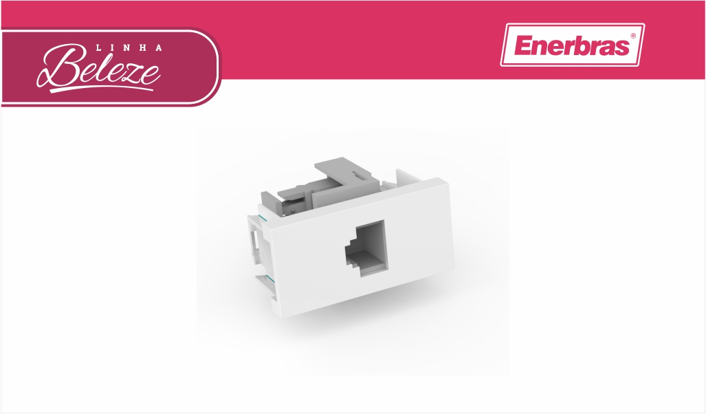ENERBRAS BELEZE TOM KEYST RJ45 (MOD) S/PL