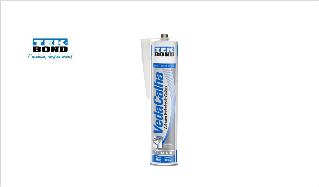VEDA CALHA TEKBOND ALUMINIO 300ML 280GR