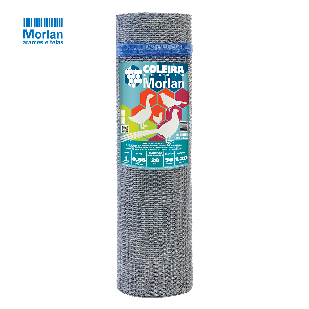 TELA MORLAN HEX PINTEIRO 1” 24X1,20X50M