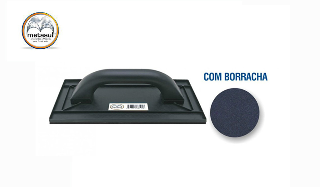 DESEMPENADEIRA METASUL POLIEST C/BORR 17X30CM PR