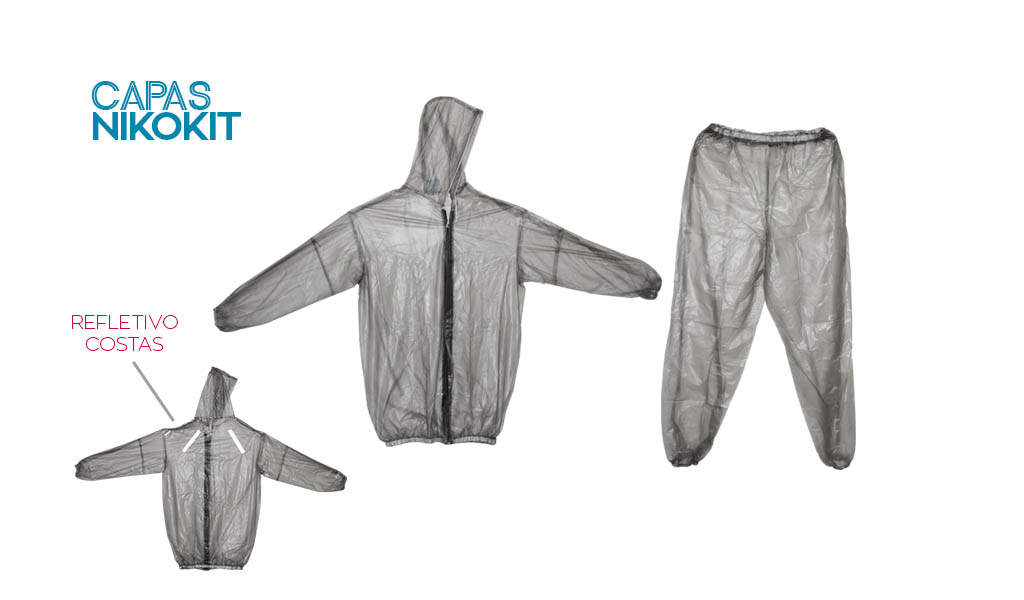 CAPA NIKOKIT P/CHUVA TP MOTOQ LE G TRANSP