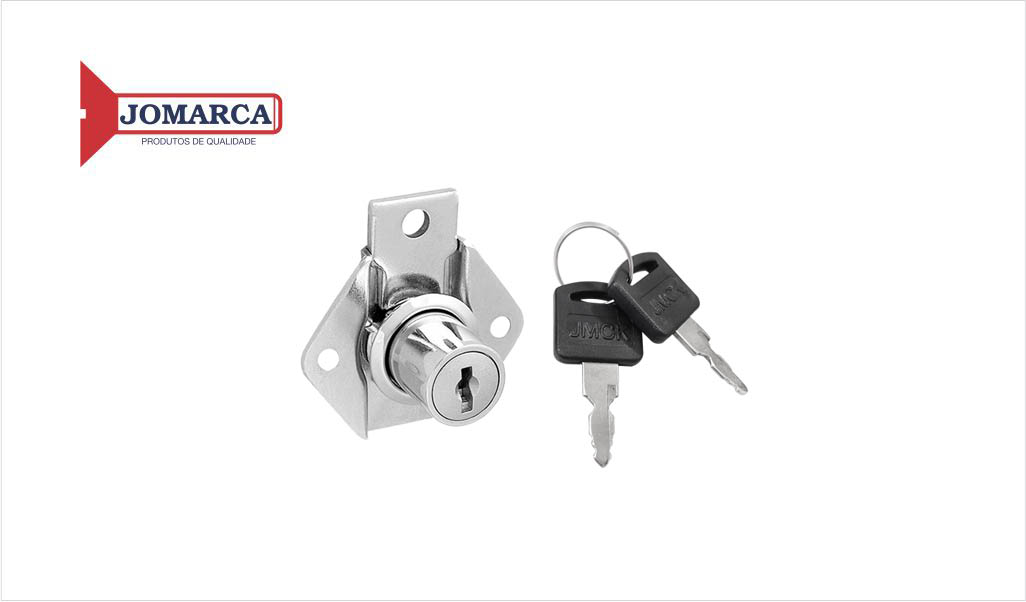 FECHADURA JOMARCA P/GAVETA 31MM CH FIXA