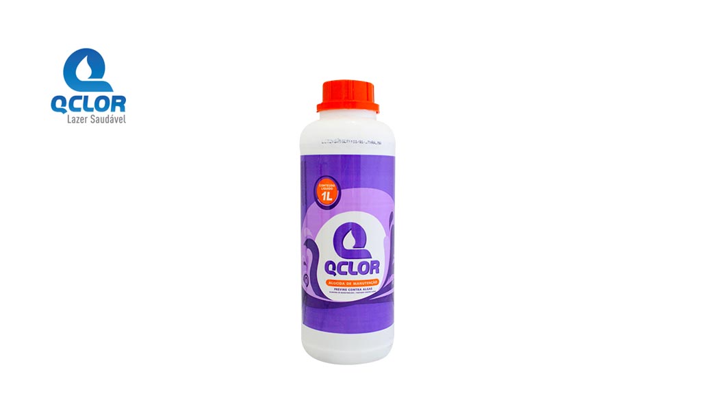 ALGICIDAS QCLOR P/PISCINA MANUTENCAO 1L
