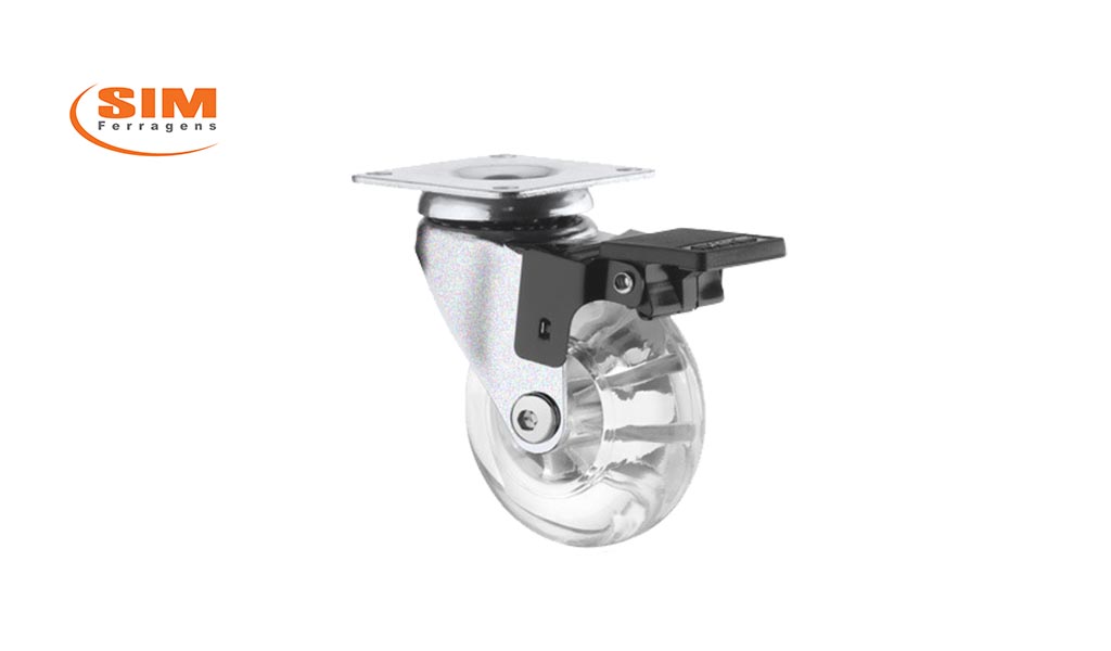 RODIZIO POWER-FER GEL SIL 35MM C/TRAV ZIN