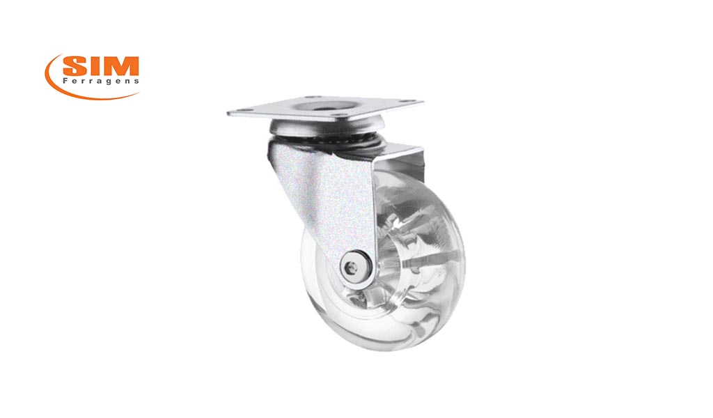 RODIZIO POWER-FER GEL SIL 75MM S/TRAV ZIN