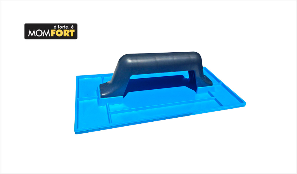 DESEMPENADEIRA MOMFORT PVC LISA 14X27CM AZ 