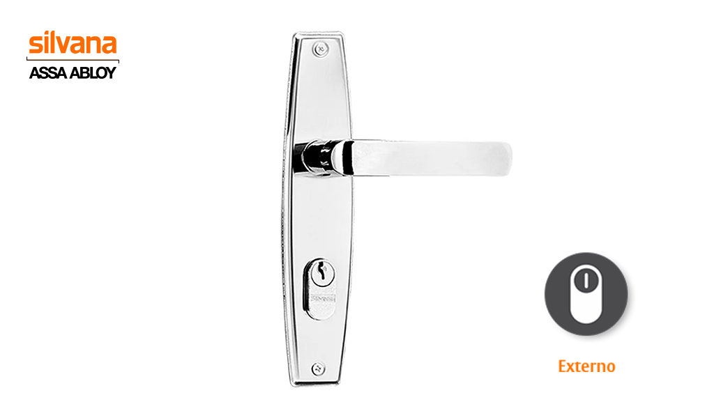 FECHADURA SILVANA ESPE 1000 ITALY EXTERNA OVAL CR