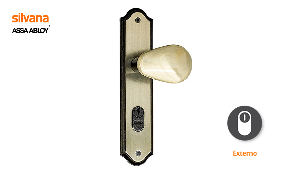 FECHADURA SILVANA TAC GOLF 1100 EXTERNA PREM OXID