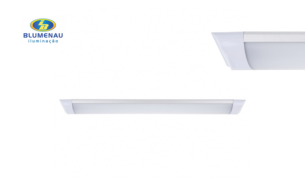 LUMINARIA BLUMENAU LED SLIM 18W ALM 6500K BR