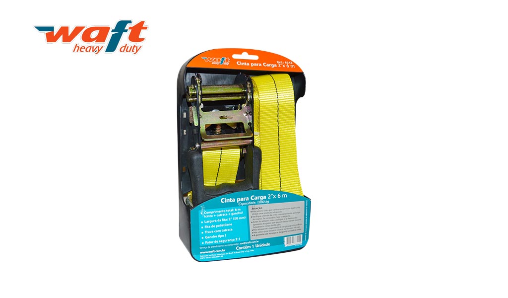 CINTA WAFT P/CARGA 2” 6M C/CATRACA
