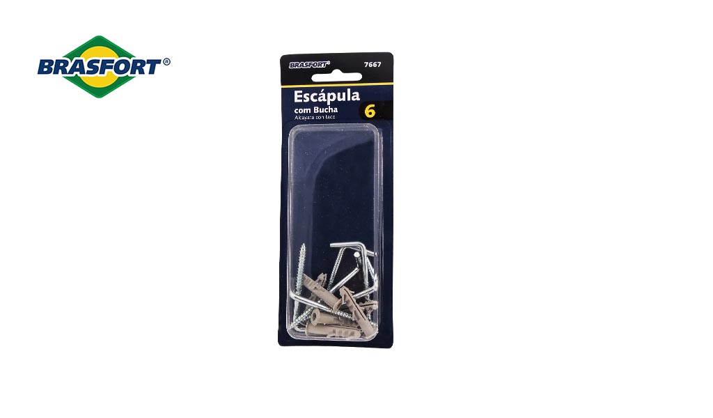 ESCAPULA BRASFORT C/BUCHA N° 6 C/06