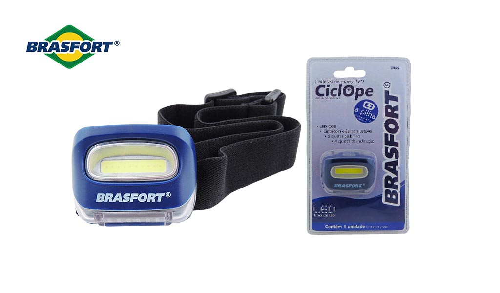 LANTERNA BRASFORT P/CABECA CICLOPE 3AAA