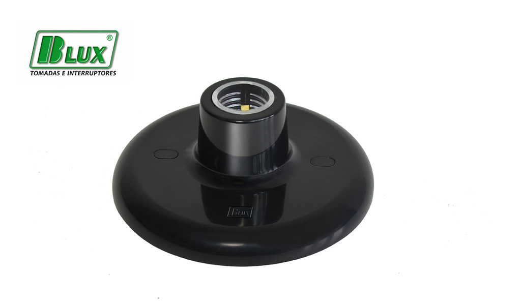 BLUX PLAFON C/SOQ POLICARBONATO 100W PR