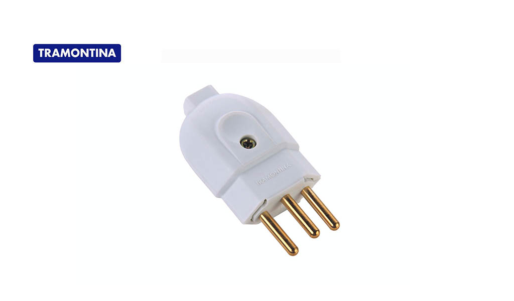 TRAMONTINA PLUG MACHO 2P+T 10A BR