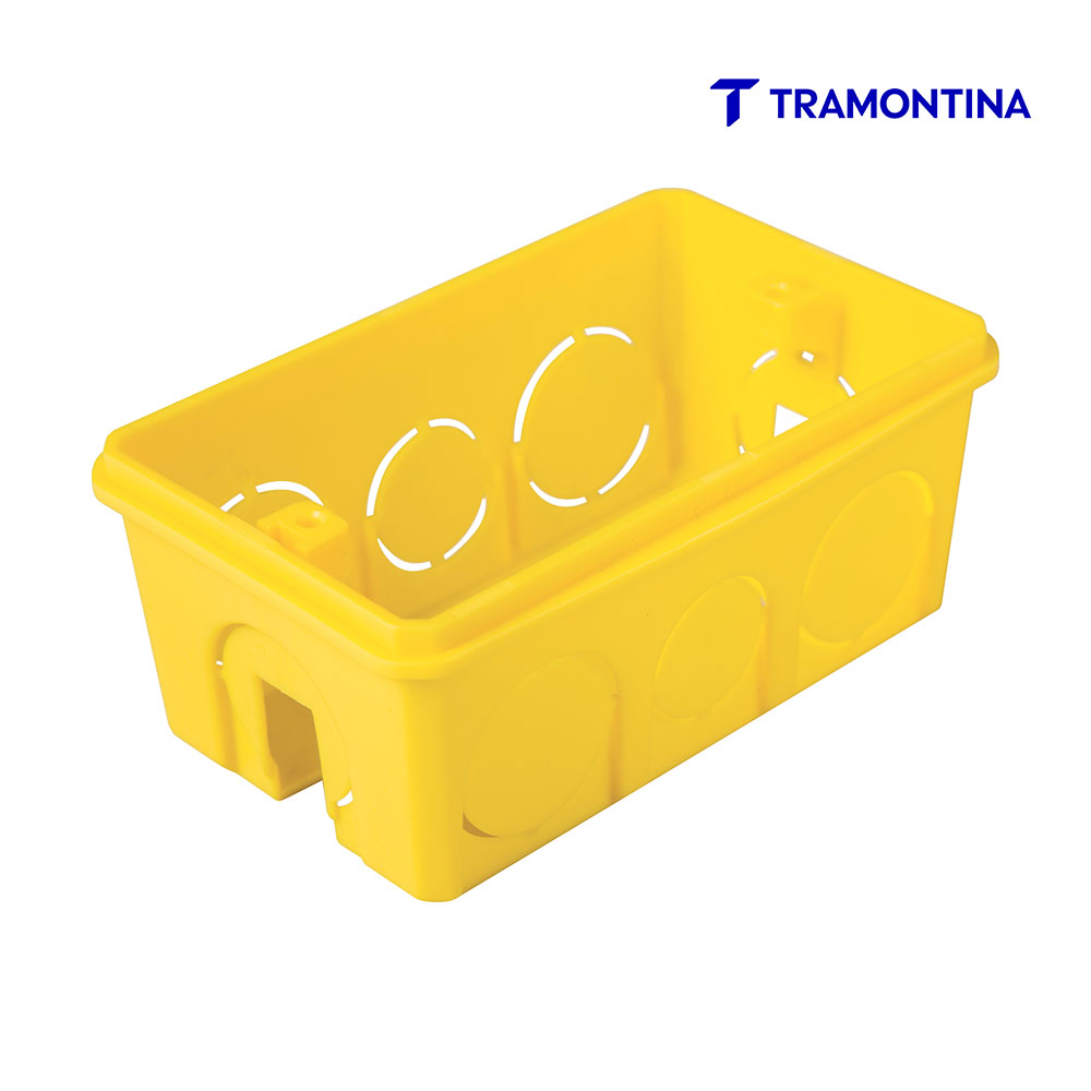 TRAMONTINA CAIXA DE LUZ 4X2” AMARELA