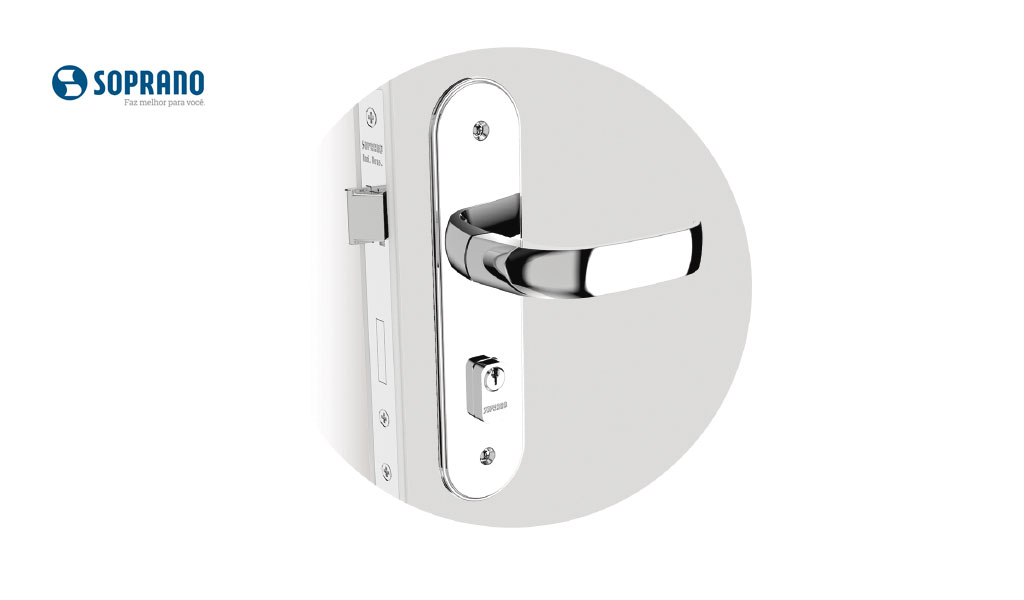 FECHADURA SOPRANO ICARO 4053 EXTERNA RETA CR 