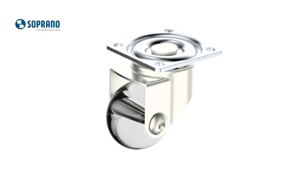 RODIZIO SOPRANO TRS 50MM S/TRAV GIRA NIQ