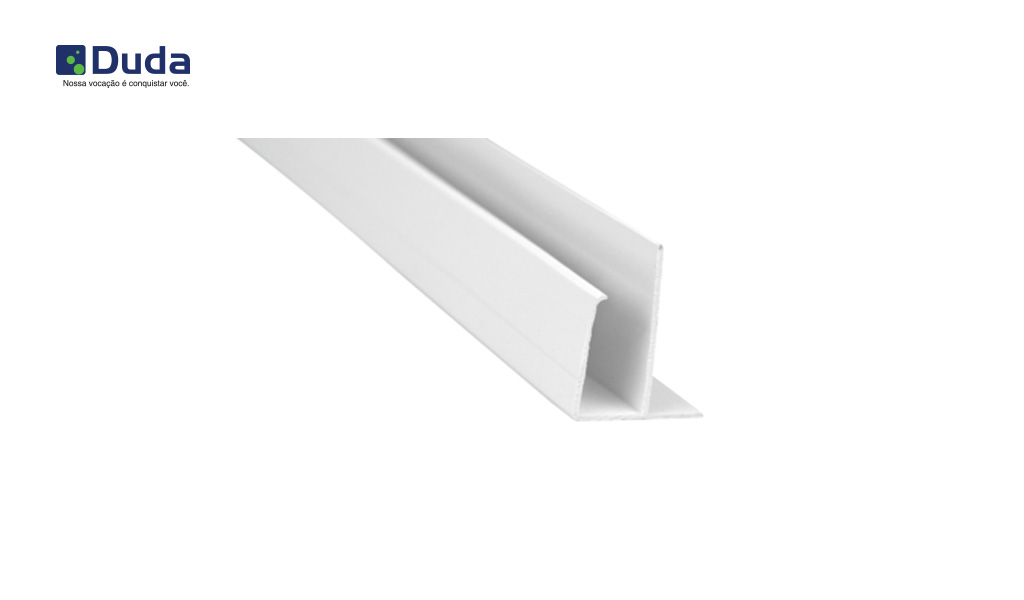 ARREMATE DUDA PVC TIPO (F) P/FORRO 6M BRANCO