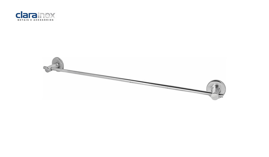 PORTA TOALHA CLARA INOX RETO