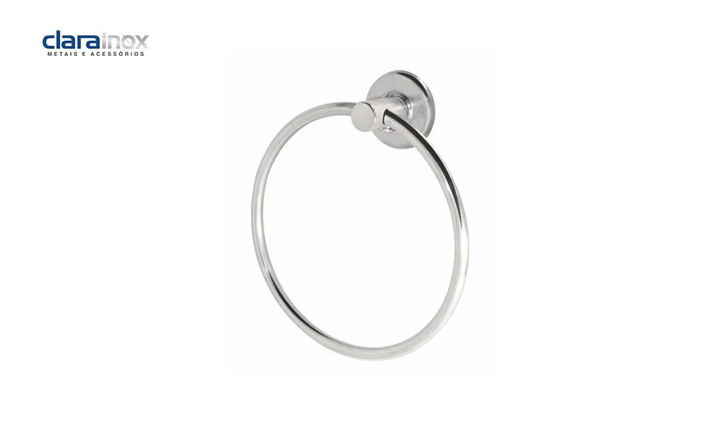 PORTA TOALHA CLARA INOX ARGOLA