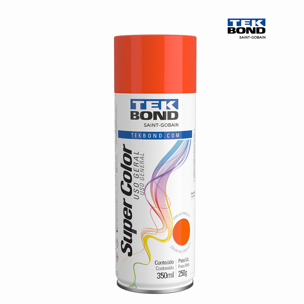 SPRAY TEKBOND U.GERAL LARANJA 350ML