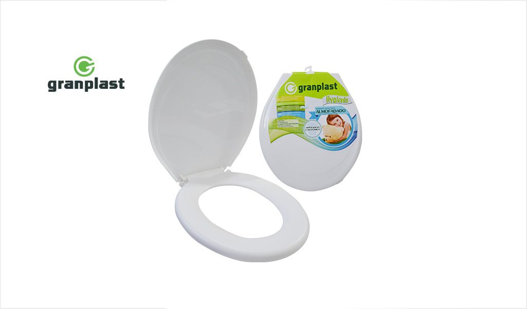 ASSENTO GRANPLAST HYGIENIC ALMOFADADO BRANCO